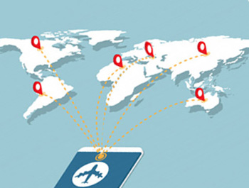 Carte des destinations